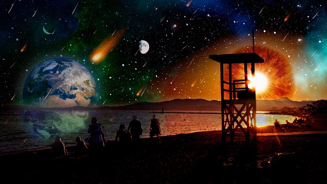 Free Meteor Shower Lake photo and picture