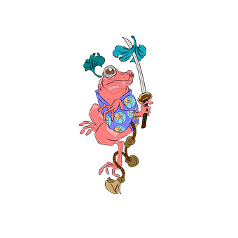 Free Frog Ninja illustration and picture