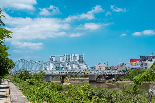 Brücke, Stadt, Vietnam, Infrastruktur
