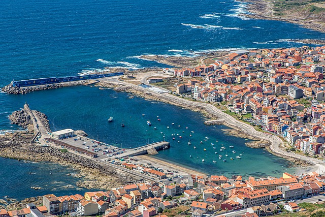 Prístav, More, Galicia, Mesto, Príroda