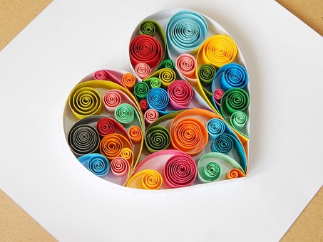 Coração, Folhos, Pena, Amor, Romântico