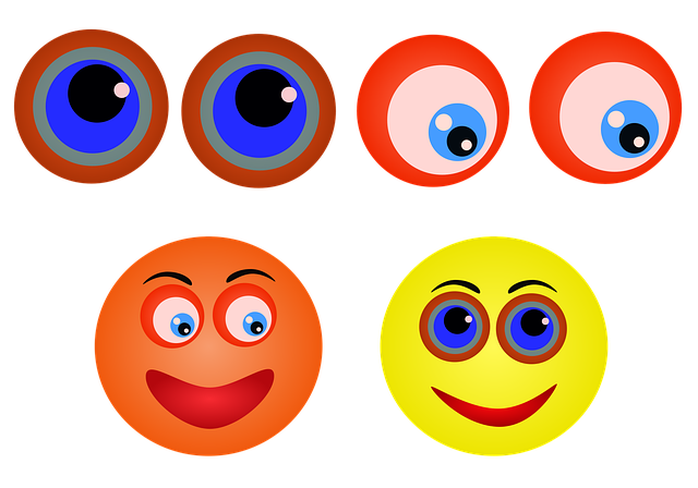 Olho, Veja, Emoticon, Alegre, Sorriso