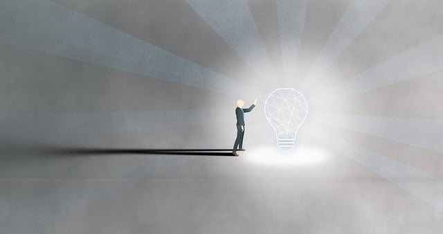 Free idea innovation solution illustration