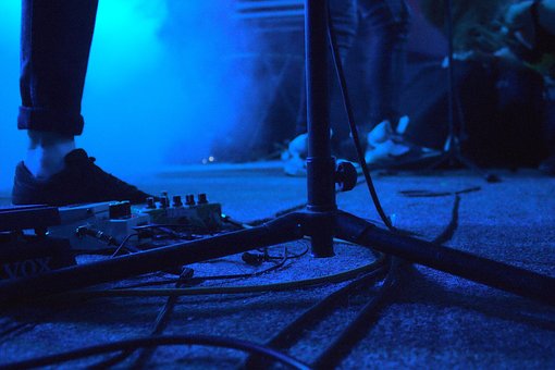 Concert, Podea, Pedala, Chitară, Stand