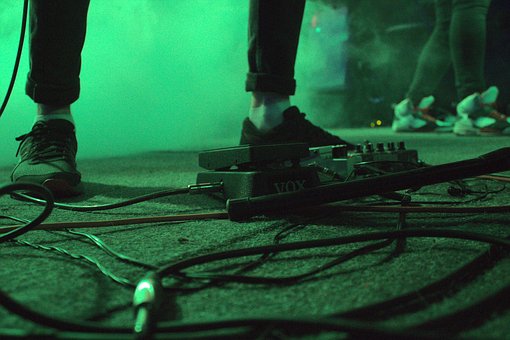 Concert, Podea, Pedala, Chitară, Stand
