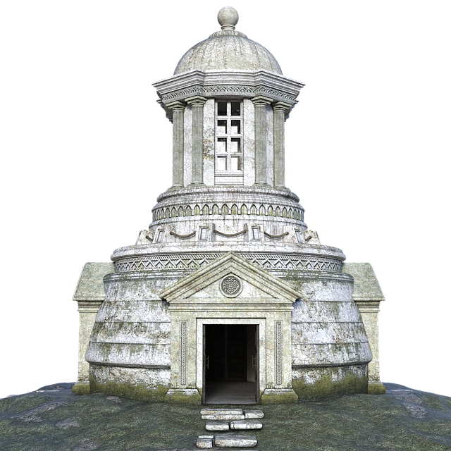 Free rotunda round church chapel illustration