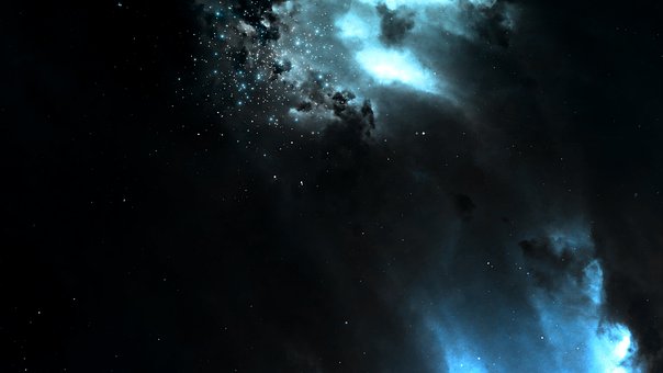 Azul, Galaxia, Espacio, Nebulosa