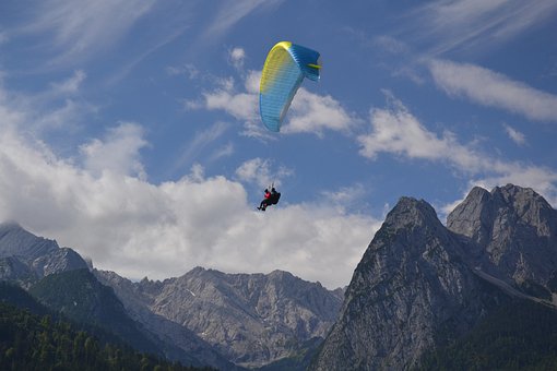 Paragliden, Parachute, Bergen