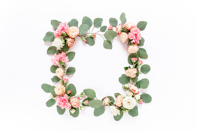 Free frame border flower wallpaper vector