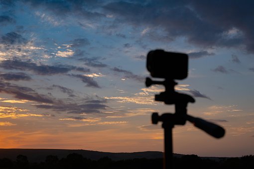 Solnedgang, Himmel, Skyer, Aften, Vejr