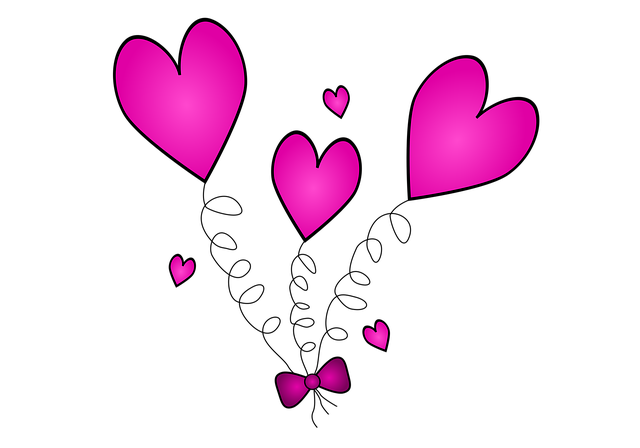 Free hearts decor bottomless vector