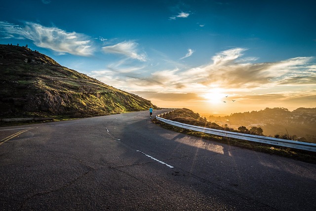 road, highway, countryside, rural, sunset, nature, twilight, sky, landscape