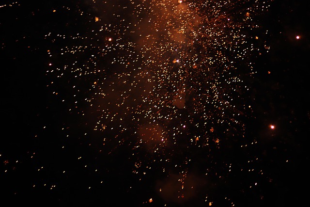 Feuerwerk, Licht, L, Feier, Funke