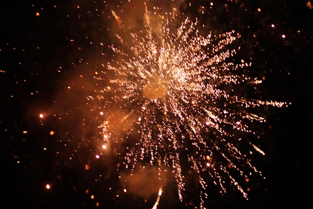 Feuerwerk, Licht, L, Feier, Funke