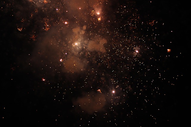 Feuerwerk, Licht, L, Feier, Funke