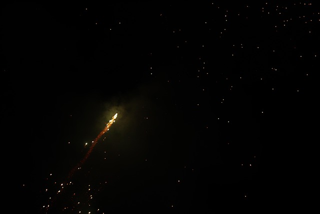 Feuerwerk, Licht, L, Feier, Funke