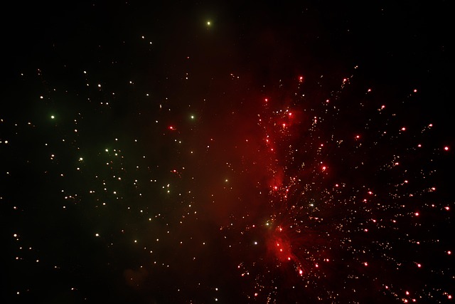 Feuerwerk, Licht, L, Feier, Funke