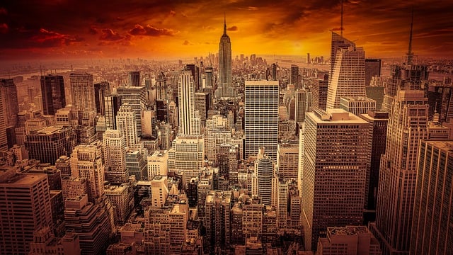 Free city cityscape skyline illustration