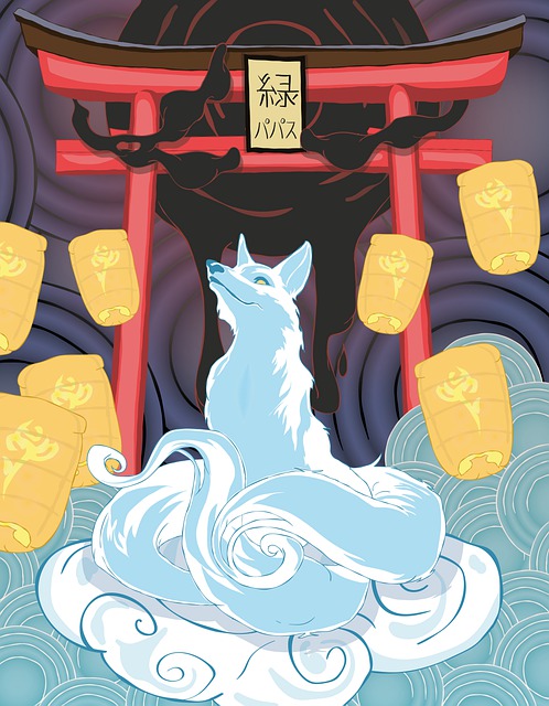Vulpe, Folclor, Mitologia Asiatică