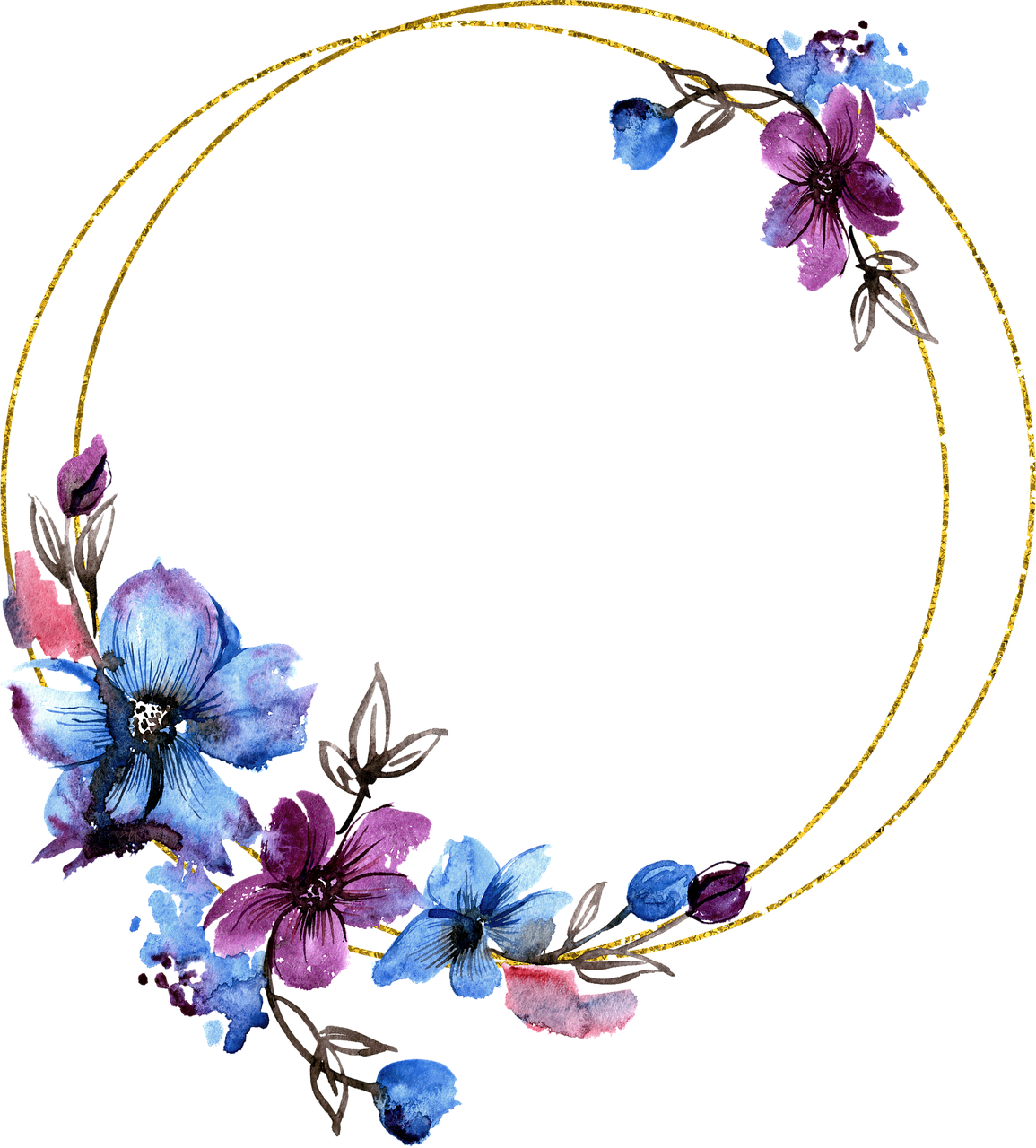 Flower Circle Frame