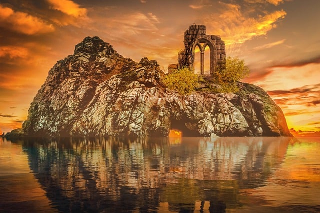 Mar, Naturaleza, Isla, Restos, Paisaje