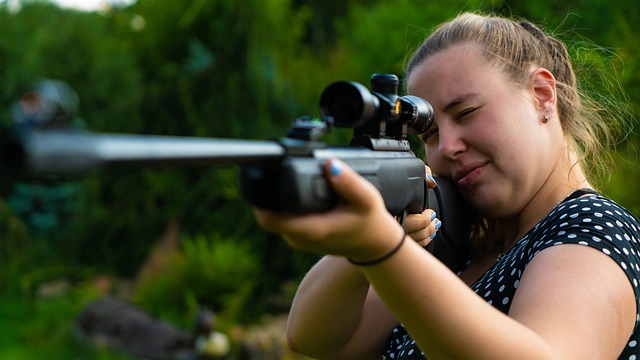 Vrouw, Wapen, Pistool, Doel, Meisje