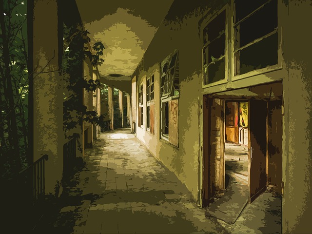 Free house demolition abandoned illustration