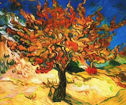 Vincent Van Gogh, Árvore, Arvores