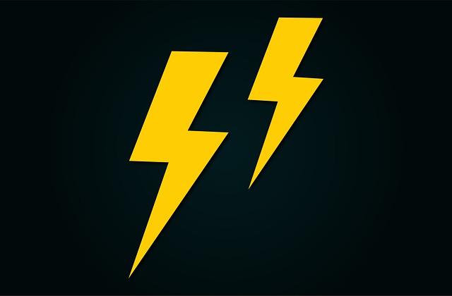 Free lightning thunder weather illustration