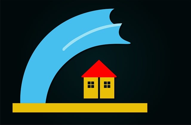 Free tsunami danger warning sign illustration