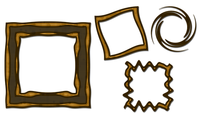 Free frame brown decoration illustration