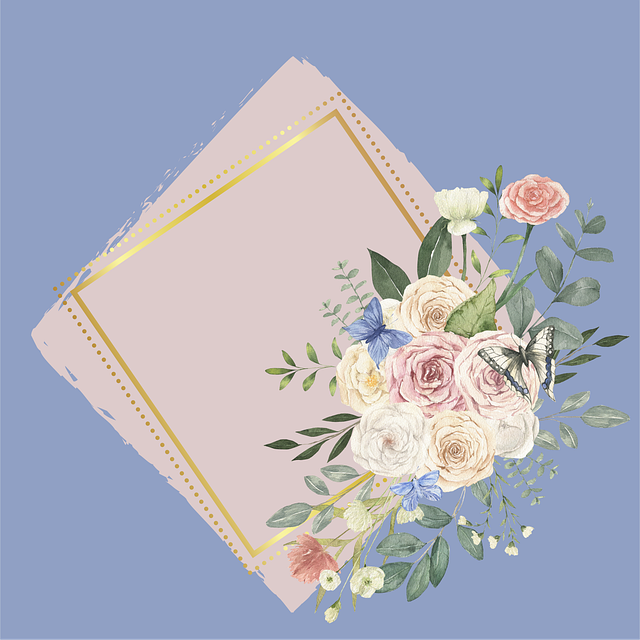 Free frame flower wallpaper boundary illustration