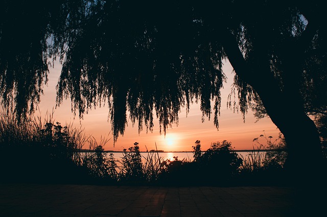 Free Sunset Lake photo and picture