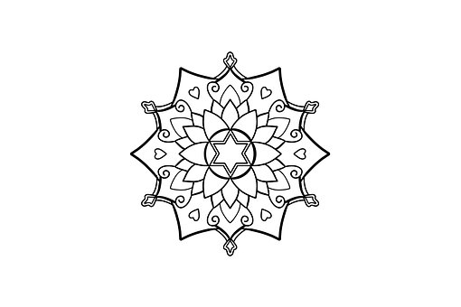Mandala, Abstrakt, Blomster, Blomstre