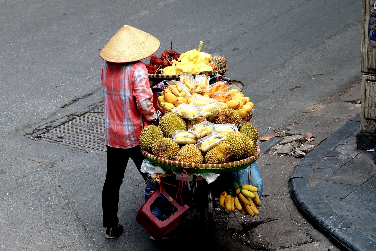 Vietnam small business market street vendors