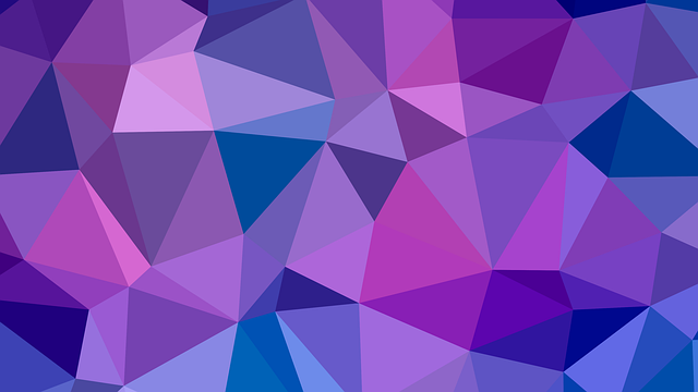 Free geometric purple triangles illustration