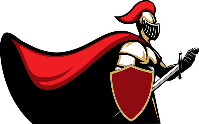 Free warrior knight armor vector