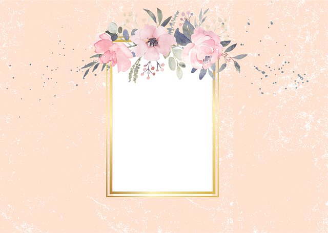 Free frame decorate flowers vector