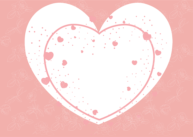 Free heart art template illustration