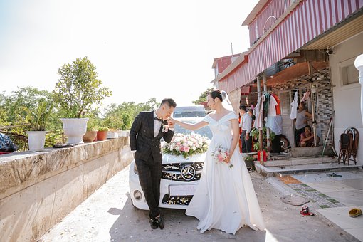 Braut, Bräutigam, Hochzeit