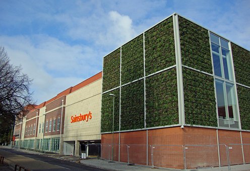 Sainsbury, Magazin, Welwyn, Verde