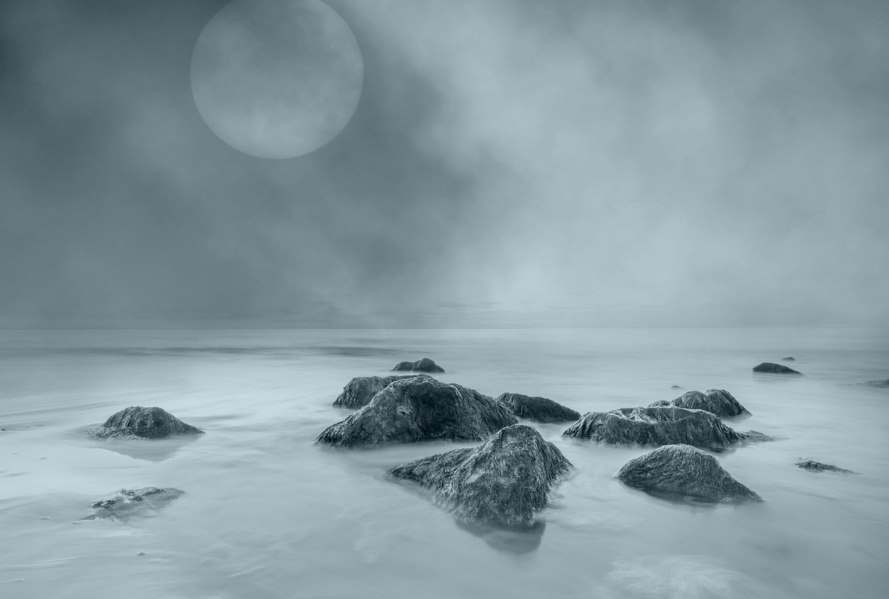 海 月亮 夜晚 - Pixabay上的免费照片 - Pixabay