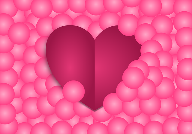 Free pink greeting card romantic vector