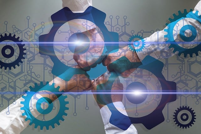 Free team teamwork blockchain illustration