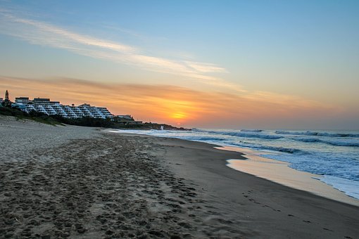 Nascer Do Sol, Margate, Praia, Costa