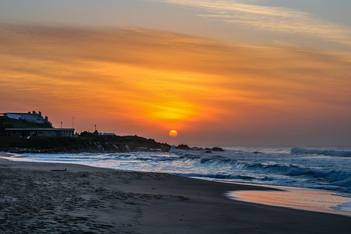 Nascer Do Sol, Margate, Praia, Costa