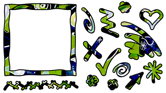 Free frame ornament decorative illustration