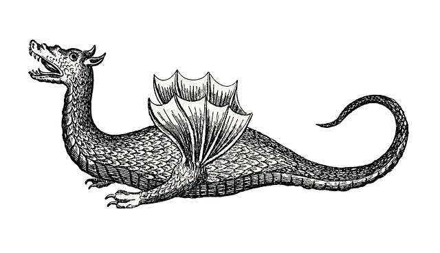 Free dragon animal creature illustration
