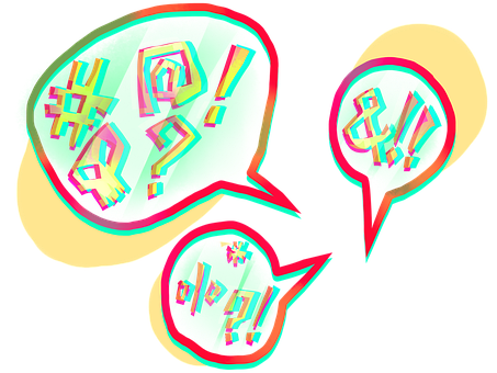 Sint, Symboler, Snakkebobler, Ikon, Gal