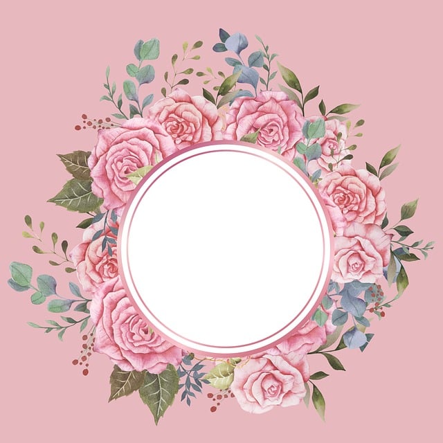 Free frame boundary beautiful flowers vector